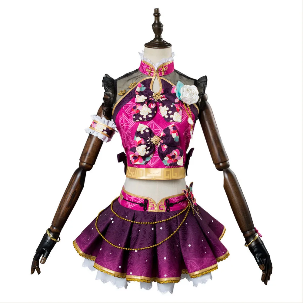 Карнавальный костюм LoveLive Aqours Sakurauchi Riko китайский чонсам взрослый для Хэллоуина