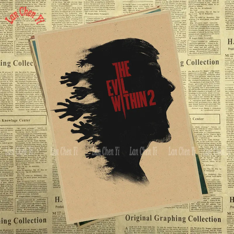 The Evil Within The Survival Horror Game плакат для кафе Креативные обои украшение интерьера