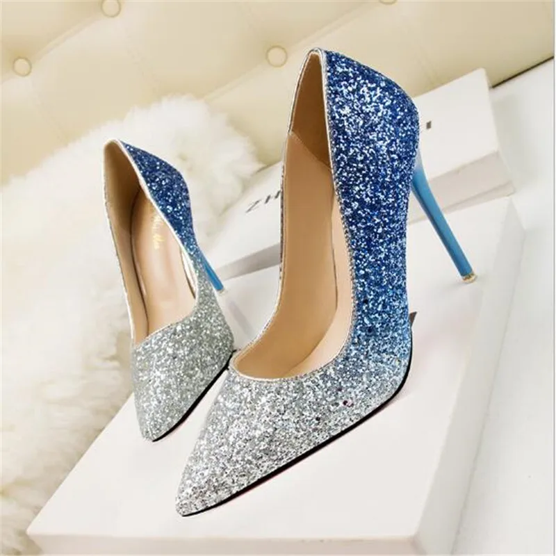 Туфли-лодочки женские на высоком каблуке пикантные вечерние туфли-лодочки