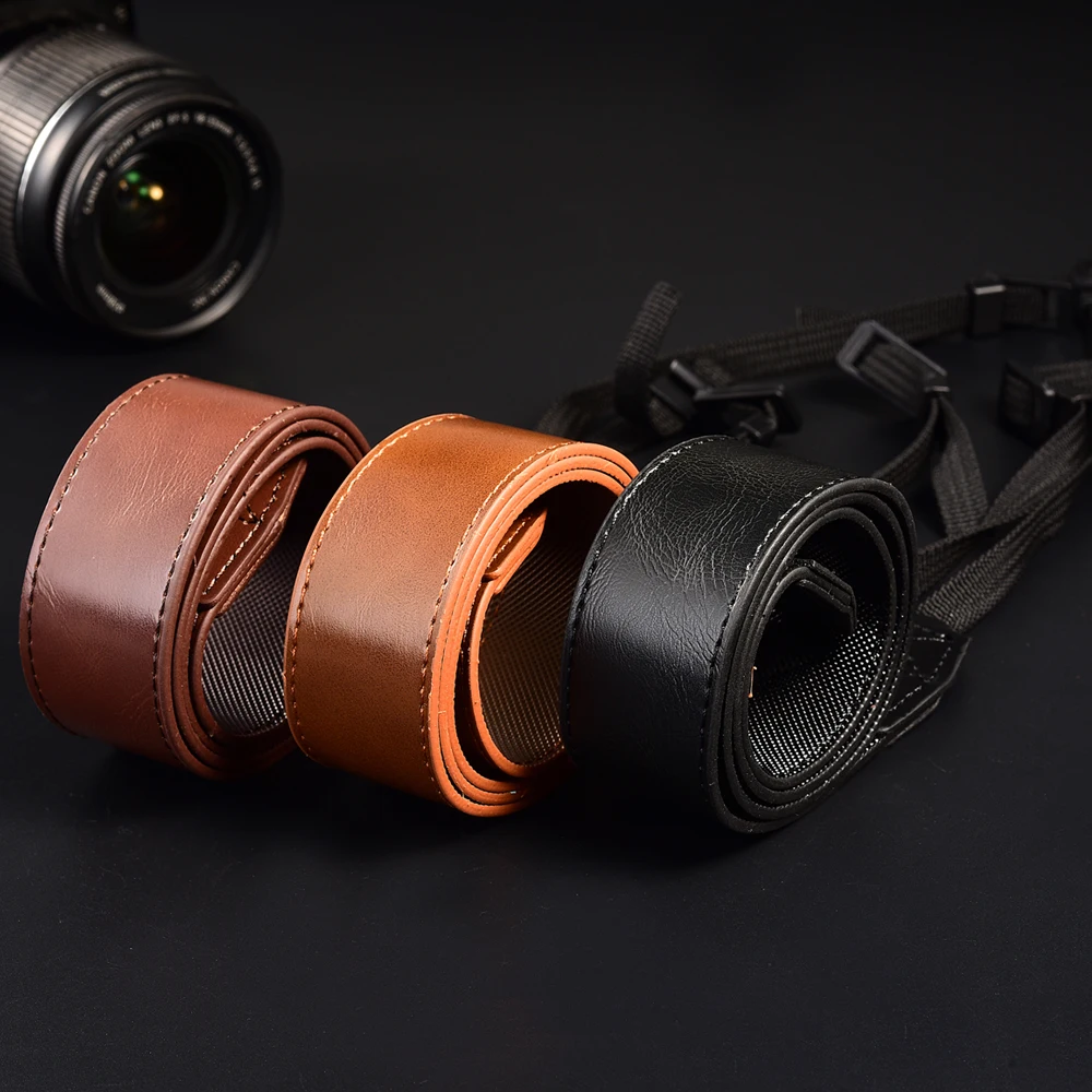 Ремешок из искусственной кожи для камеры Nikon Canon Sony запасные части фотосъемки