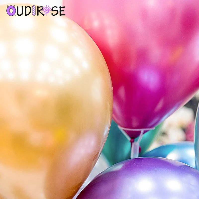 OUDIROSE 7 шт. 12 дюймов металлический латексный шар для дня рождения свадьбы