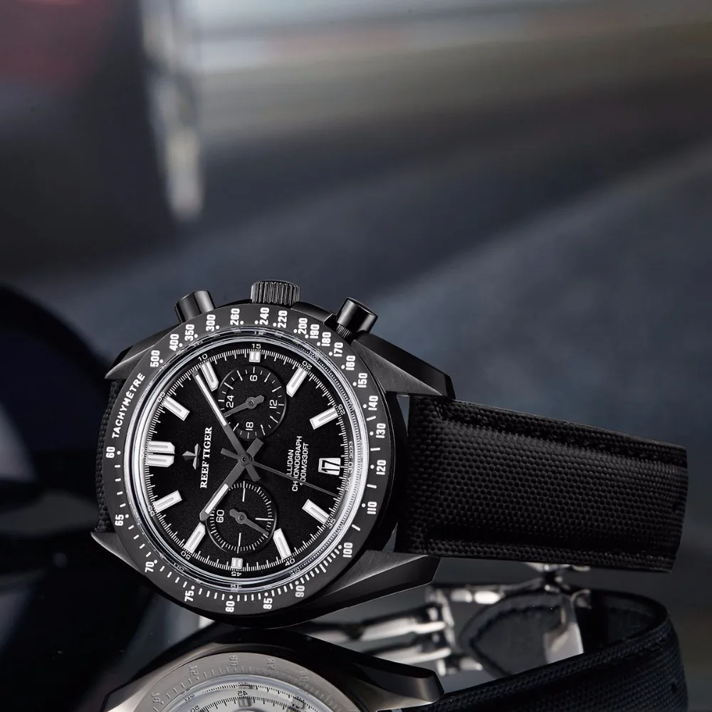 Новинка 2021 дизайнерские спортивные часы Reef Tiger/RT с хронографом мужские супер