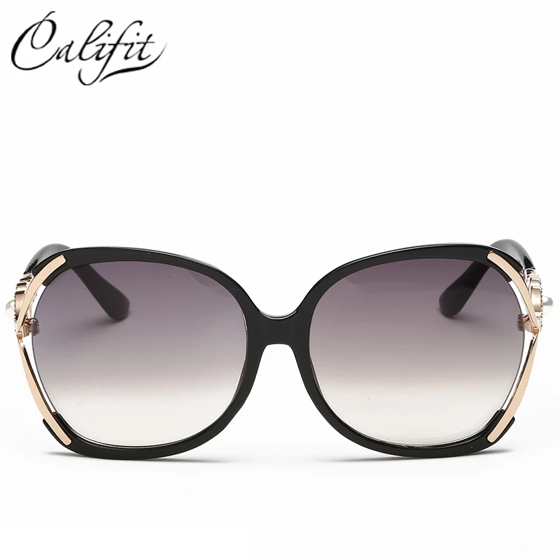 CALIFIT Женские винтажные солнцезащитные очки с бабочками для вечеринок большие