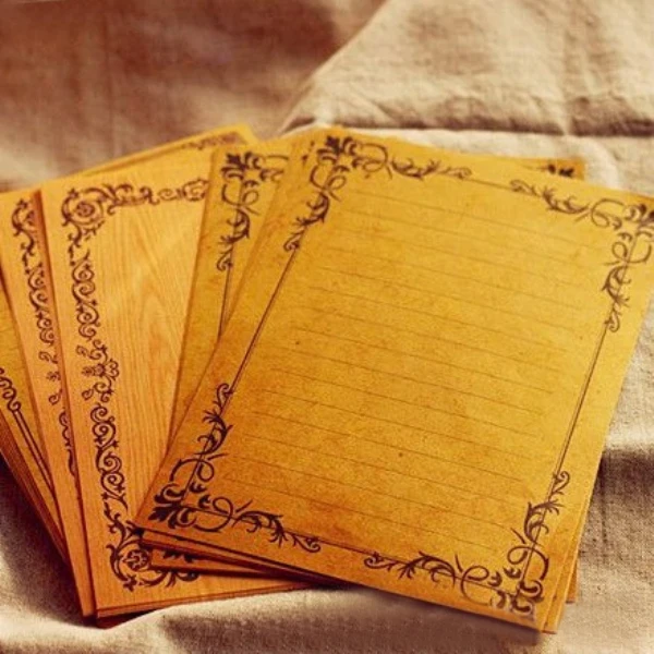 8 листов/партия кружевная крафт бумага в европейском стиле|paper letter writing|letter writingletter