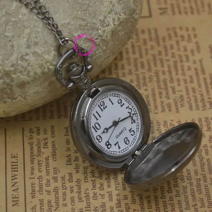 Оптовая продажа модные кварцевые часы Алиса в стране чудес с котом карманные