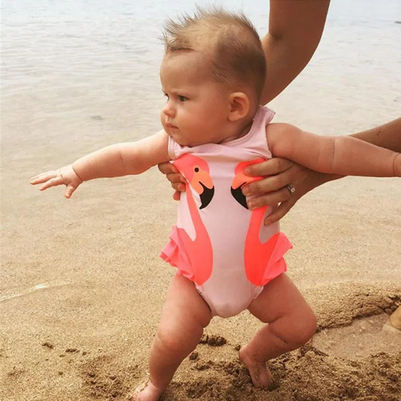 Купальный костюм для маленьких девочек цельный купальный с шапочкой плавания