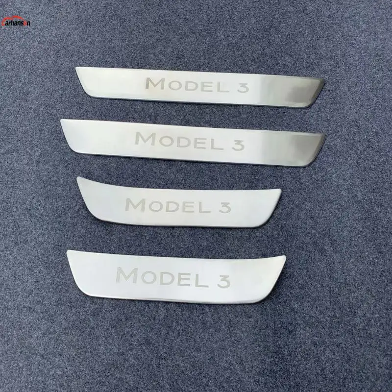 Автомобильные аксессуары Стайлинг для Tesla Model 3 2017 2019 хромированная защитная