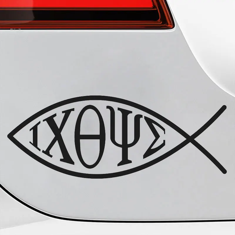 Автомобильная наклейка IXOYE в виде рыбы стильная Наклейка на окно стильные