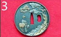 Ручной Работы Сплав Tsuba Guard для японских Tsuba самурая Катана Меч Guard Wakizashi красивые металлические поделки - Цвет: 3