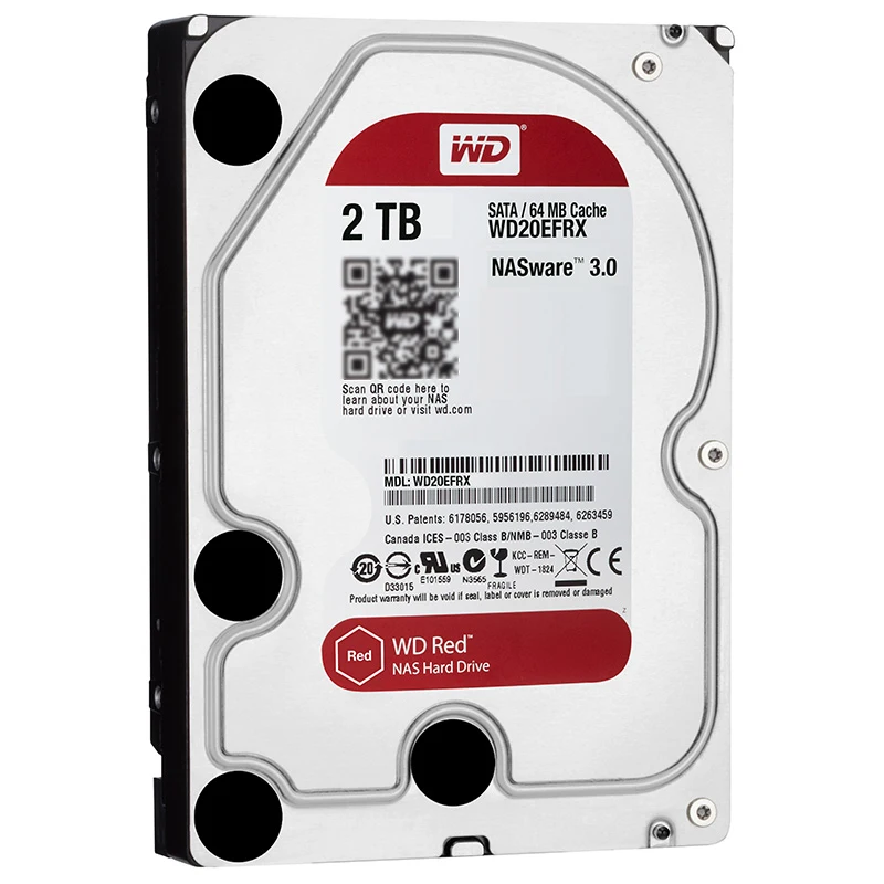 WD Red 2 ТБ Сетевое хранилище 3 5 ''NAS жесткий диск красный 5400 об/мин 256M кэш SATA3 6