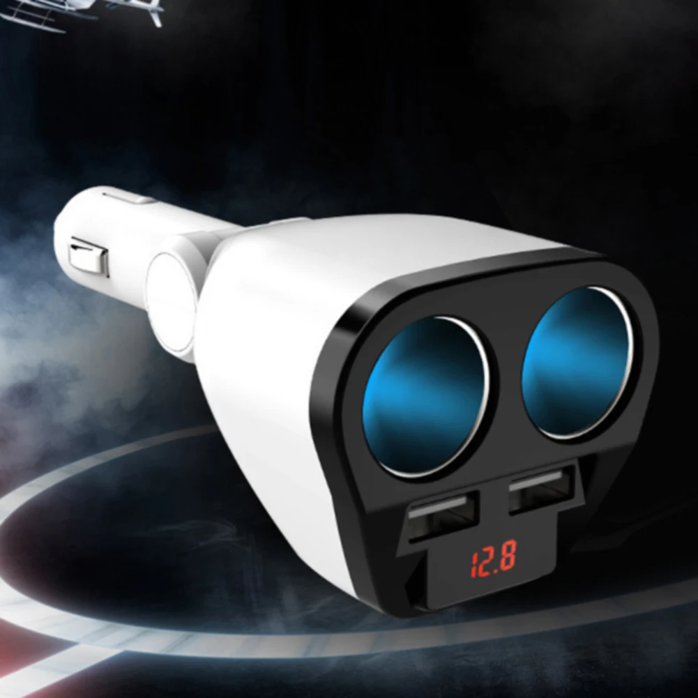 Socket Power Plug Universal Charger Cigarette Lighter Double Splitter Mini Auto Adapter Durable ABS Accessories Dual USB 12V 24V |