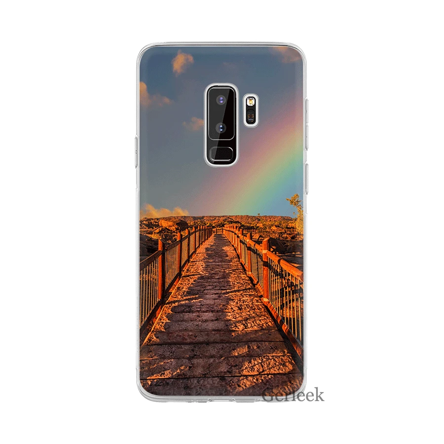 Чехол для телефона Desxz Rainbow Samsung Galaxy A5 A6 A7 A8 A9 J3 J5 J7 Защитная крышка | Мобильные