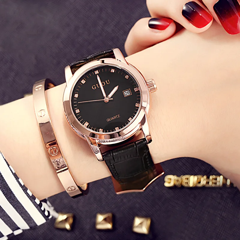 

Women's Watches Famous Brand Rose Gold Watch Fashion Lady Wrist Watch Ladies Dress Watch Date Clock Relogio Feminino