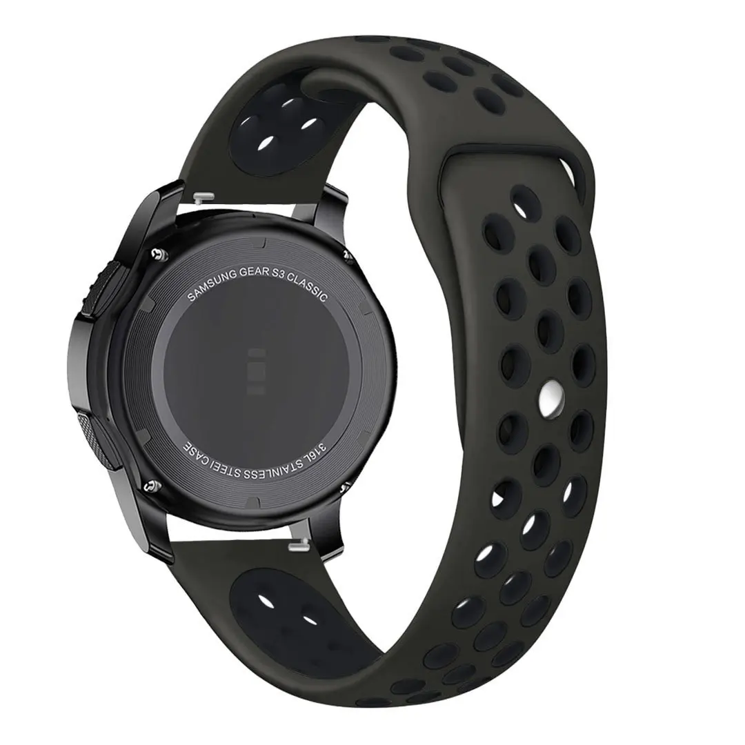 Красочные Мягкие силиконовые часы ремешок для Xiaomi Huami Amazfit Pace дышащий браслет Сменные браслеты 22 мм ремешок
