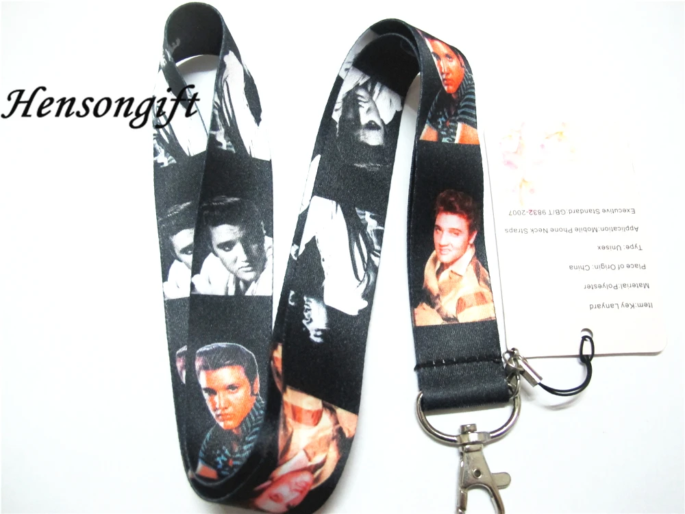 Ремень Hensongift Elvis Presley для ключей удостоверения личности ремни на шею телефона |