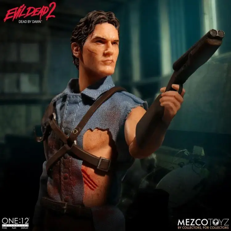 Mezco Toyz 76510 1/12 Evil Dead 2 Ghost Play ASH Коллекция фигурка для фанатов хобби и подарок на праздник 17 см