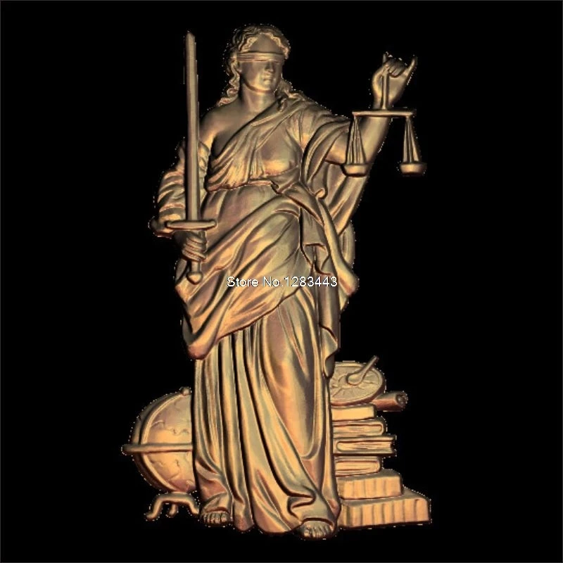 2 шт. Женская 3d модель Justice рельефом для СТЛ с ЧПУ формат Goddess of justice artcam vectric aspire|stl