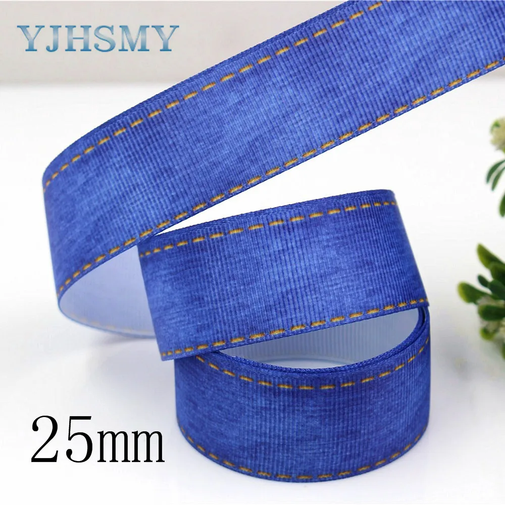 YJHSMY Φ 10 ярдов 10/25/38/75 мм серия джинсов принтованные корсажные ленты DIY аксессуары