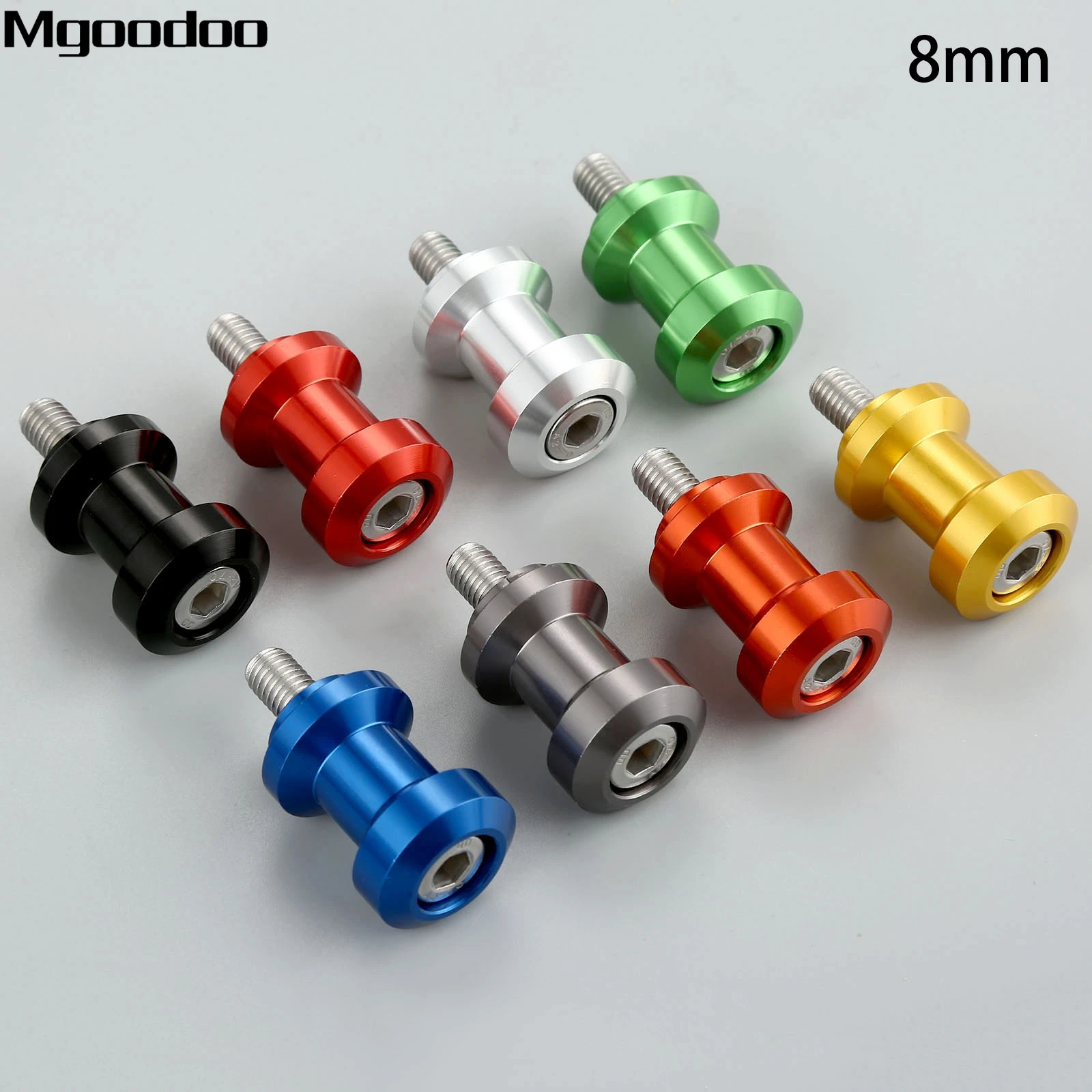 Mgoodoo CNC алюминиевые 8 мм мотоциклетные маятниковые катушки Слайдеры для Honda Suzuki