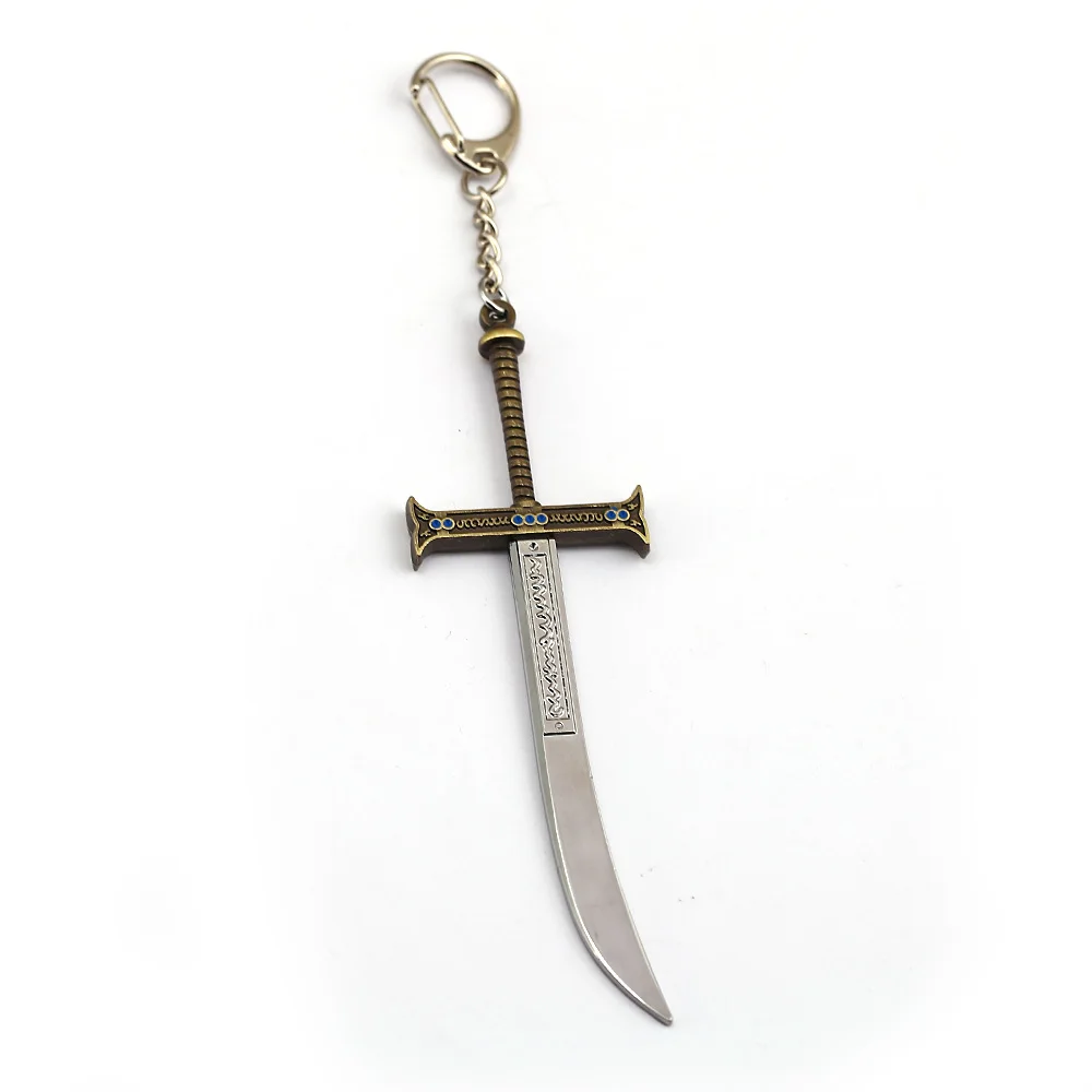 

Shichibukai Keychain Hawkeye Weapon Key Holder Black Sword Car Bag Key Chains Women Men Jewelry Chaveiro