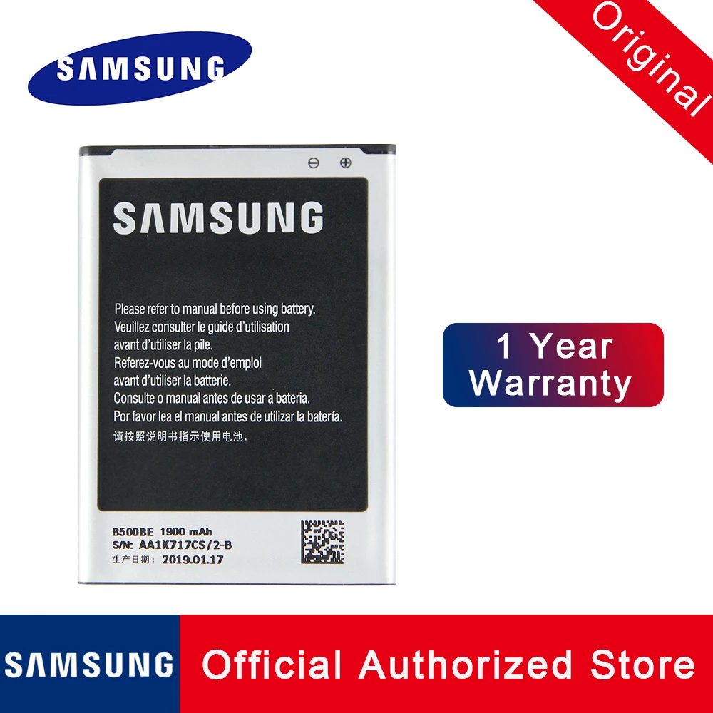 Оригинальная сменная батарея B500AE B500BE для samsung Galaxy S4 Mini B версия 3PIN I9190 I9192 Akku Batteria 1900mah