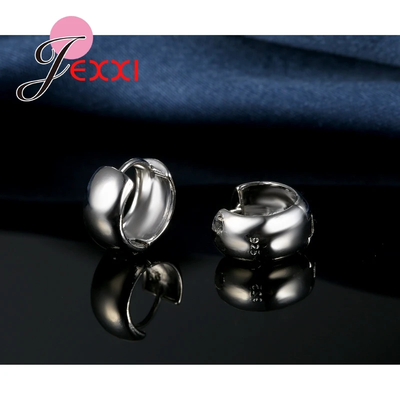 

Nice 1Pair 925 Sterling Silver Hoop Earrings Womens Beautiful Cute Hoop Earrings Whole Sale For Wedding Fine Gifts