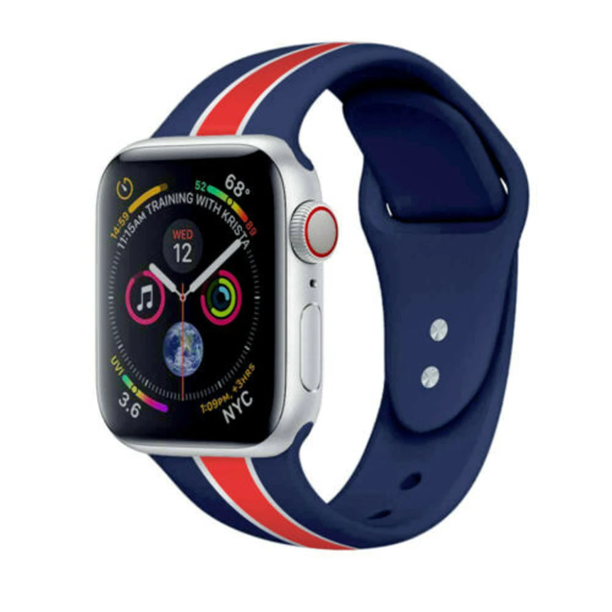 iWatch Strap Silicone Sport Band 38/42mm 40/44mm For Apple Watch Series 4 3 2 1 | Электроника