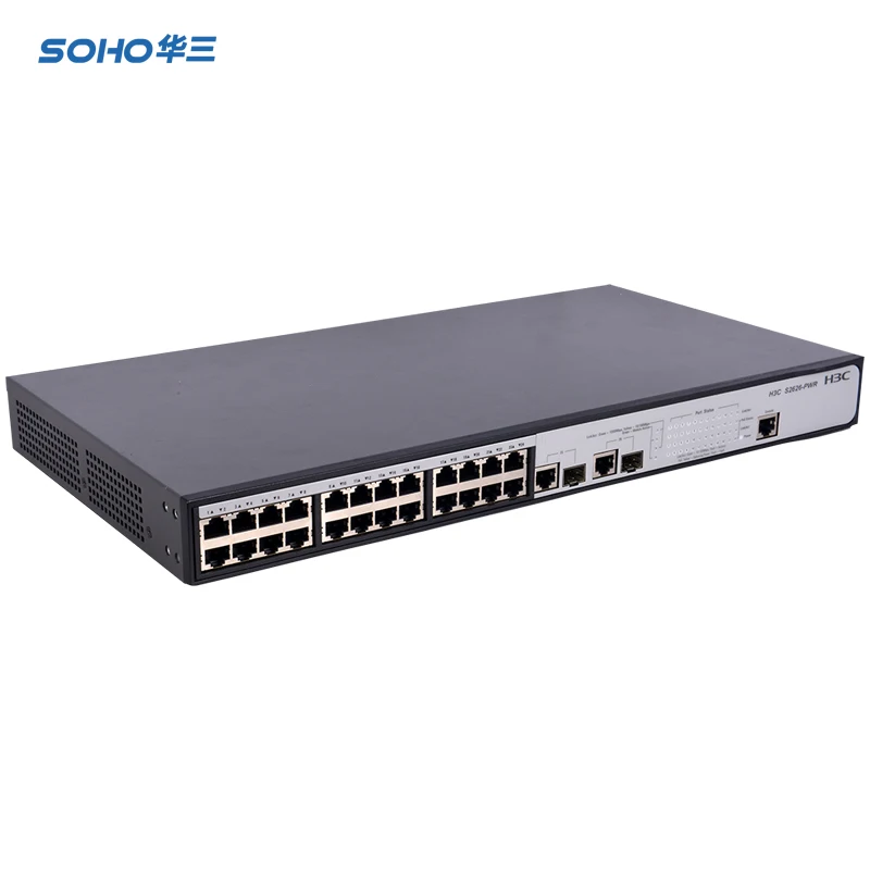SMB S2626 PWR 24 портовый 100 meg poe Ethernet коммутатор управления 2 гигабит|Проводные роутеры|