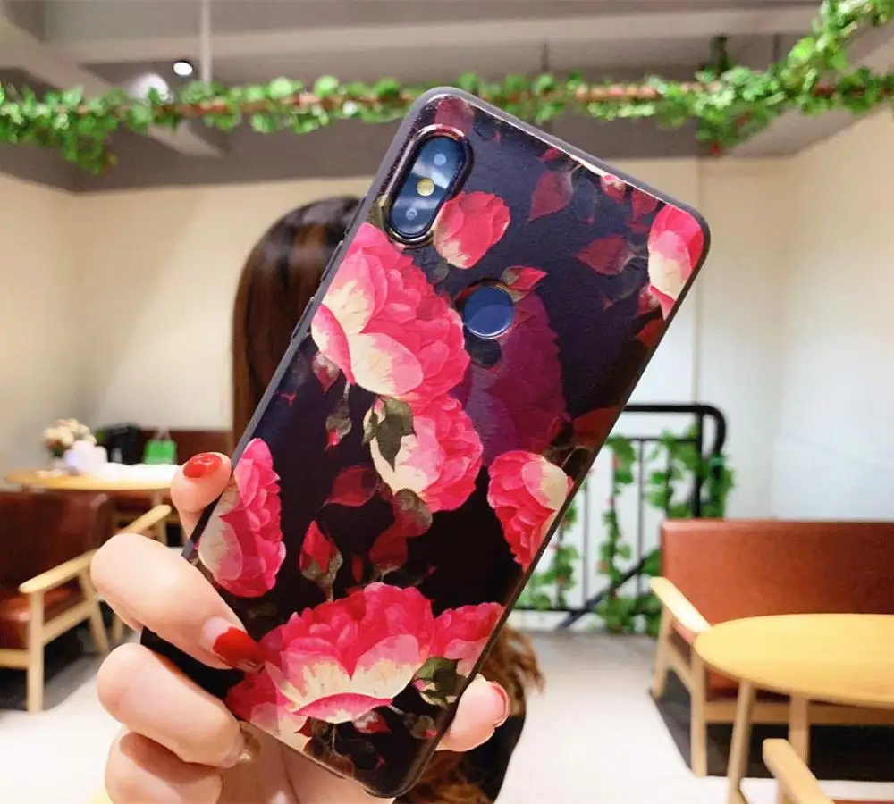 Чехол для Xiaomi Redmi Note 6 Pro окрашенный ТПУ силиконовый мягкий край все включено чехол