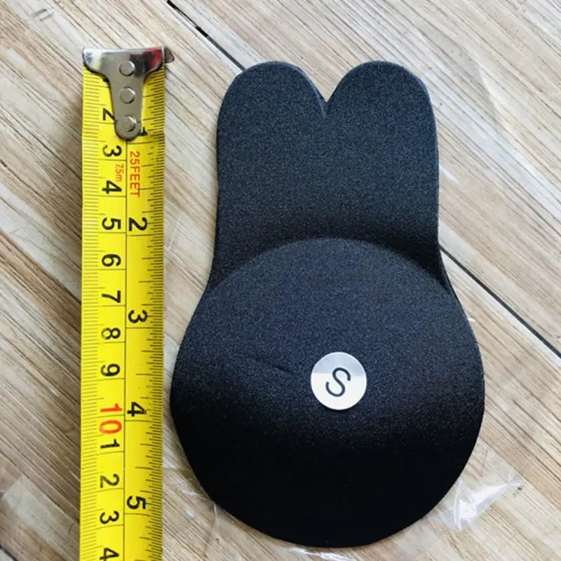 

2Pcs/Pair Women Cute Rabbit Ear Invisible Bra Lifting Chest Stickers Breathable Bio-Silicone Nipple Cover Anti-Sagging Chest Pad
