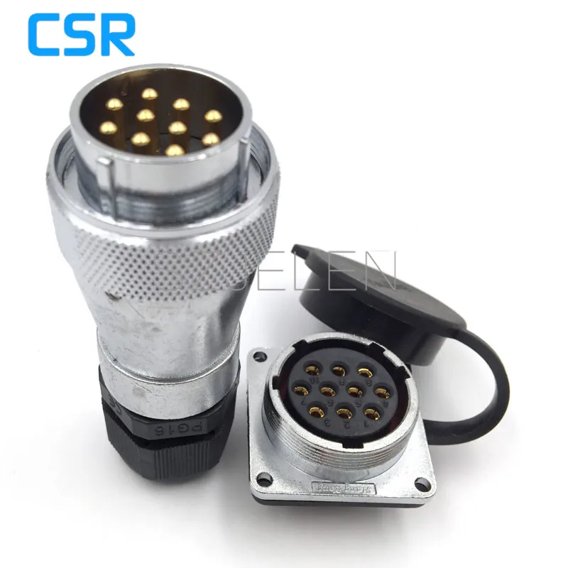 WF28 serie 10 pin Waterproof Cable Connector IP67 Circular For LED Screen Metal aviation plug connector 10A | Обустройство дома