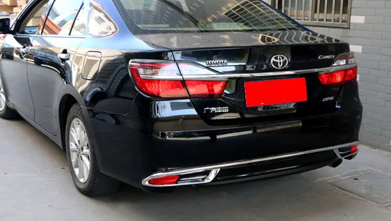 Автомобильный задний бампер протектор для Toyota Camry 2013 задние бамперы рассеиватель для губ декоративная противоскользящая накладка бампер крышка
