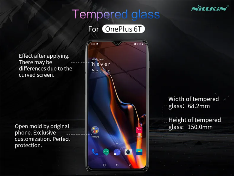 Стекло Nillkin для OnePlus 6 T 0,2 мм анти-взрывной протектор экрана против царапин Закаленное стекло пленка для OnePlus 6 T