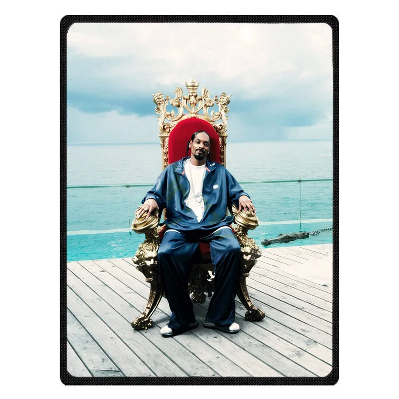 Snoop Doggy мягкое теплое Коралловое флисовое плюшевое одеяло диван-кровать одеяла до