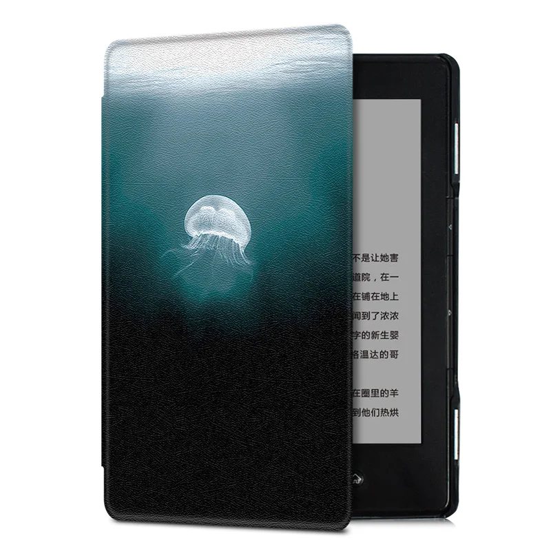 

BOZHUORUI Case for Kindle 4 / Kindle 5 Keyboard Version -Lightweight Ultrathin Fashion Painted Magnetic Closure Protective Cover