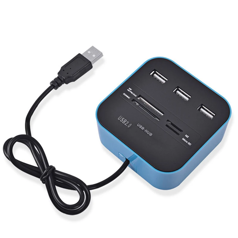 USB 2 0 концентратор 7 в 1 устройство для чтения карт | Компьютеры и офис