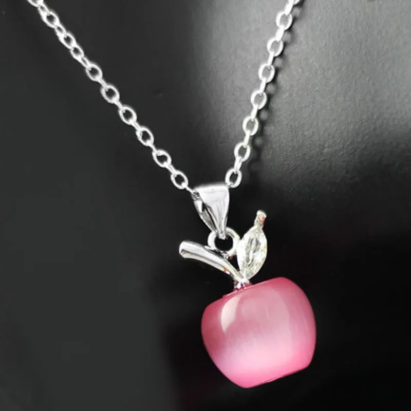 Комплект из колье и серёг с подвеской в виде яблока|necklace earrings jewelry set|fashion setjewelry sets |