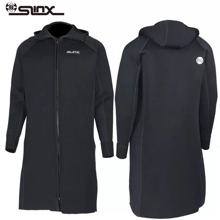 

New SLINX 3MM Men Women Neoprene Hooded Windbreaker Wetsuit Diving Suit Keep Warm Swimwear for Snorkeling Fishing Swimming