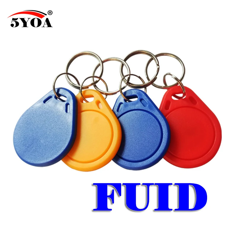 

50pcs/lot FUID Tag One-time UID Changeable Block 0 Writable 13.56Mhz RFID Proximity keyfobs Token Key Copy Clone