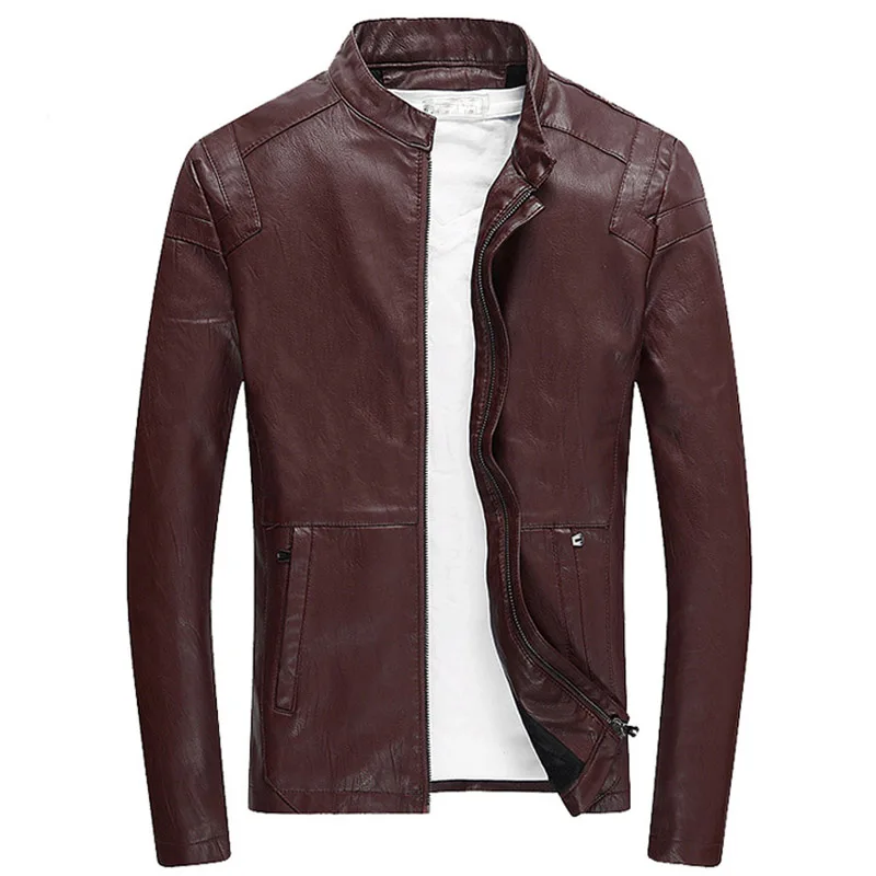 Куртка TANGNEST Мужская из искусственной кожи 5 цветов 2019|mens pu leather jacket|designer jacketgood jacket |