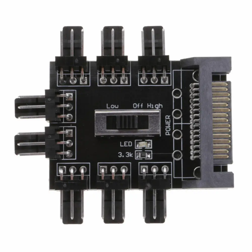 От 1 до 8 канальный концентратор 12V Поддержка SATA Питание сплиттер адаптер шт