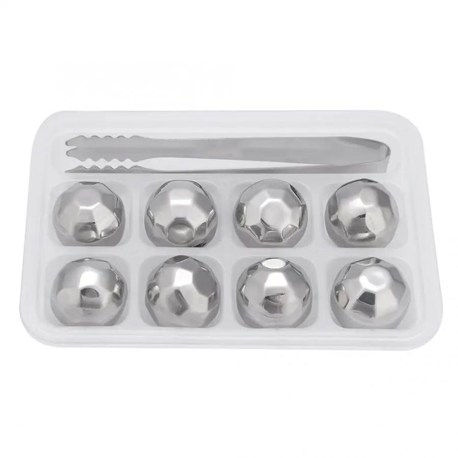 Новый дружественный нержавеющая сталь ледяные сферы озноб Вино Виски охладитель