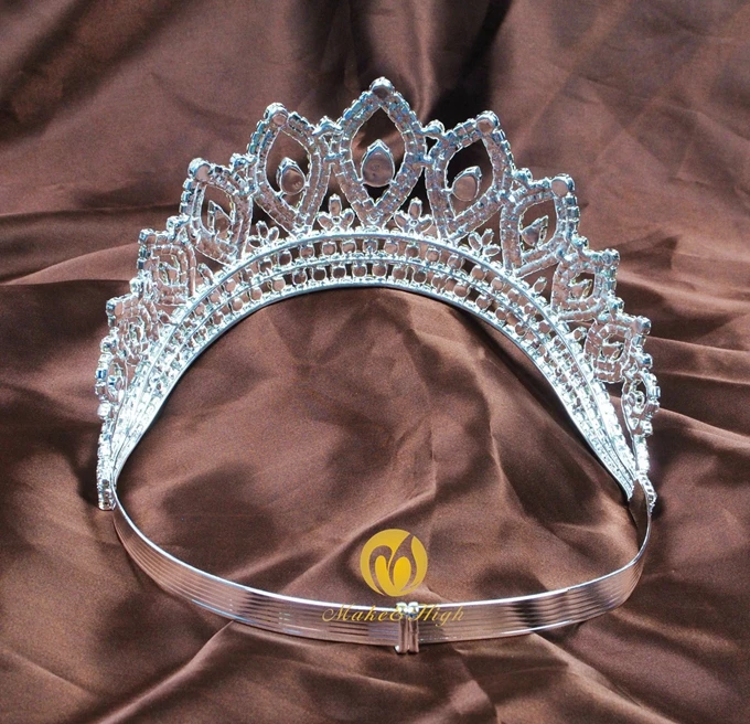 Miss beauty Pageant 3," тиара на голову для женщин Heaband прозрачный австрийский горный хрусталь Принцесса Серебряная корона аксессуары для волос