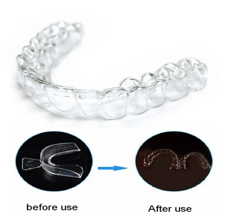 Силиконовые пользовательские Moldable рот термоформа Зубные отбеливание зубов
