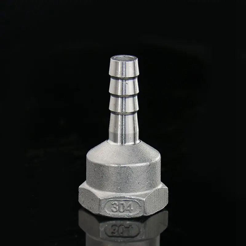 10 мм x 3/8 &quotBSP Женская резьба 304 фитинги из нержавеющей стали шлангов хвостовый