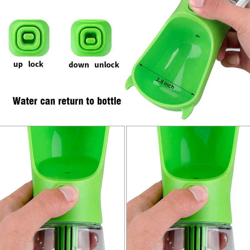 Dog Water Bottle for Walking Pet Travel Dispenser Feeder Container with Filter | Дом и сад