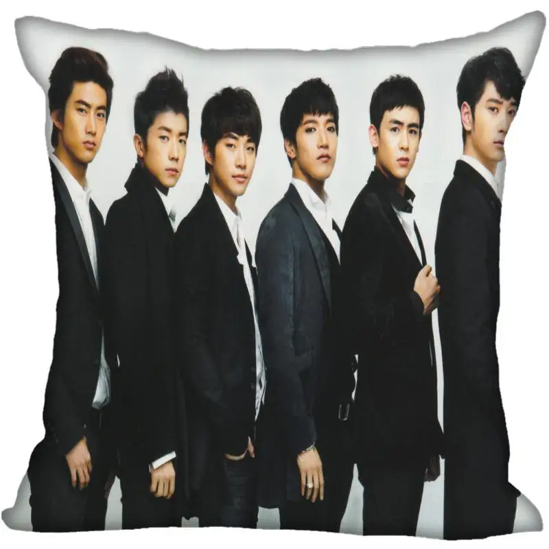 Fan Xi, хит, на заказ, KPOP, 2 pm, принтованная шелковая квадратная наволочка, для дома, декоративная, на молнии, атласная наволочка(одна сторона - Цвет: 10