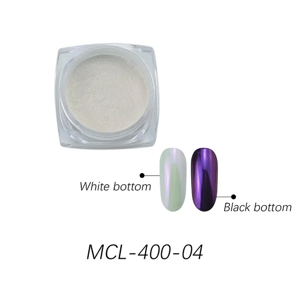 MCL-400-04 1 коробка голографическое зеркало-Хамелеон жемчужная оболочка для ногтей Порошковые блестки DIY Дизайн ногтей хром пигмент пыль инструмент для украшения маникюра - Цвет: MCL-400-04