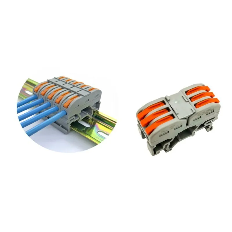 222 413K 30-50 шт./лот) WAGO Type 222-412 413 415 Мини Быстрый провод разъемы, универсальный Электрический кабель Разъем, Push-In терминал, Led свет Conector - Цвет: 222 413K