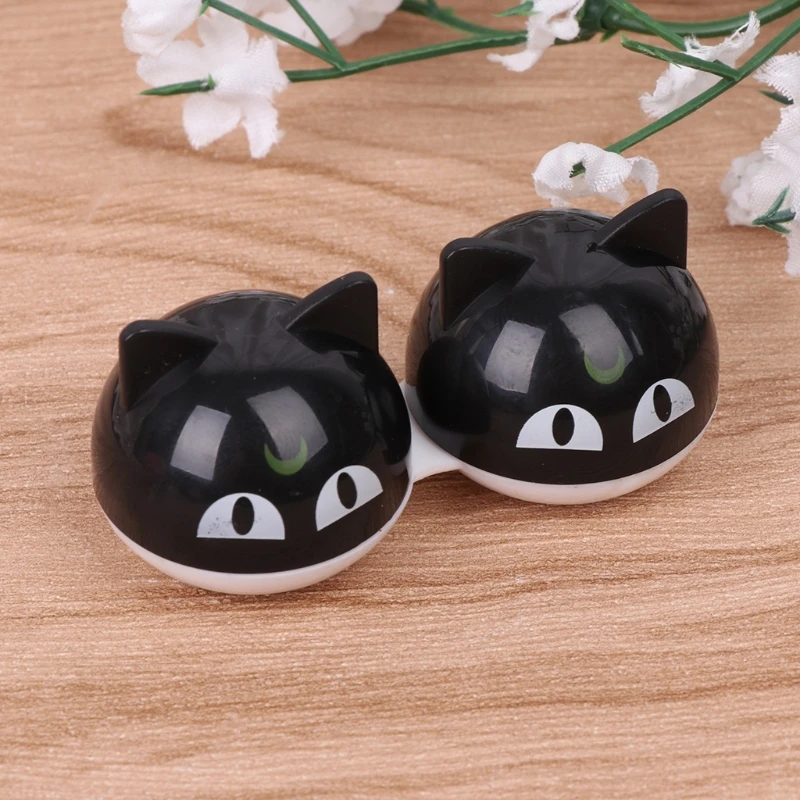 Контейнер для объектива с мультяшным милым котом портативный чехол хранения